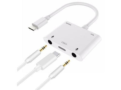 Engage Type C Cable To 3.5Mm Dual Audio + Charging Adapter (8954526521535)
