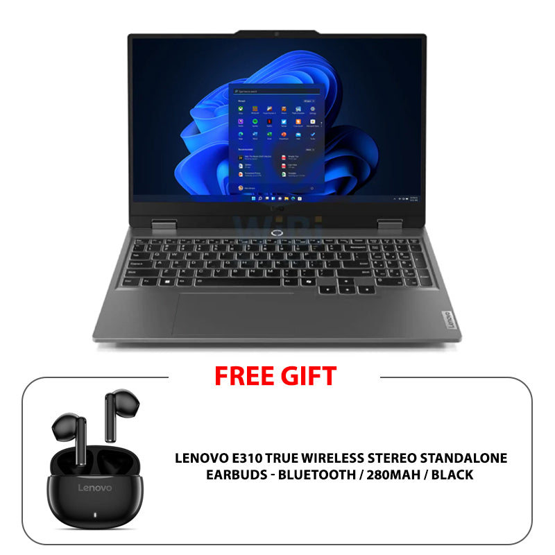 Lenovo LOQ - 15.6" FHD / RTX 4050 6GB VGA / i7 / 16GB / 512GB (NVMe M.2 SSD) / Luna Grey