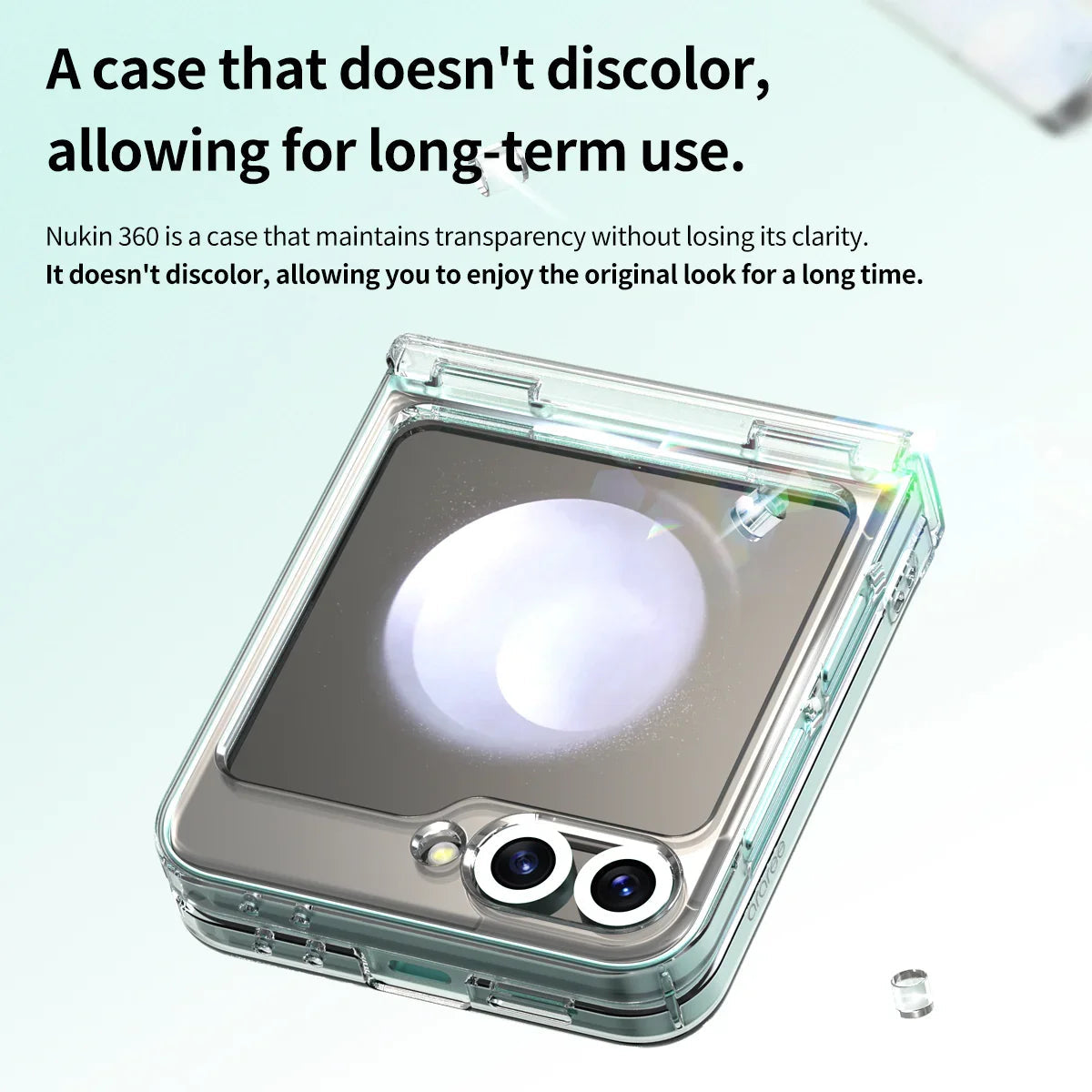 Araree Nukin 360 Case With Hinge Protection For Samsung Galaxy Z Flip 6 - Clear