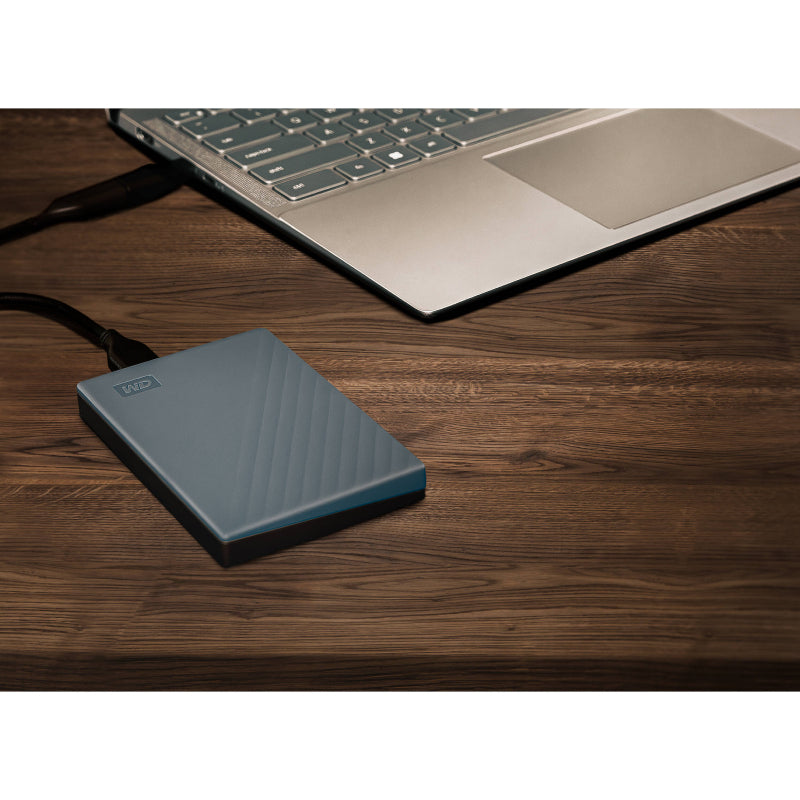 WD My Passport - 4TB / Up to 5Gbps / USB 3.2 Gen 1 / Grey / External Hard Drive