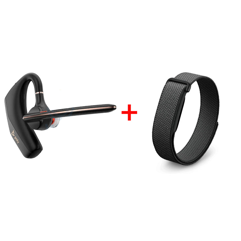 HP Poly Voyager Legend 50-M UC Headset - Bluetooth 5.4 / Up to 98' Range / (Microsoft Teams Certified) / 2YW + Google Fitbit Air Smart Screenless Fitness Tracker - Bluetooth / Obsidian - Bundle Offer