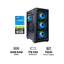 GPro Gaming PC - Intel Core i5-14400F / H610M Motherboard / 16GB DDR4 RAM / 1TB (NVMe M.2 SSD) / NVIDIA GeForce RTX 5060 8GB Graphic Card / Win 11 Pro / 750W Power Supply