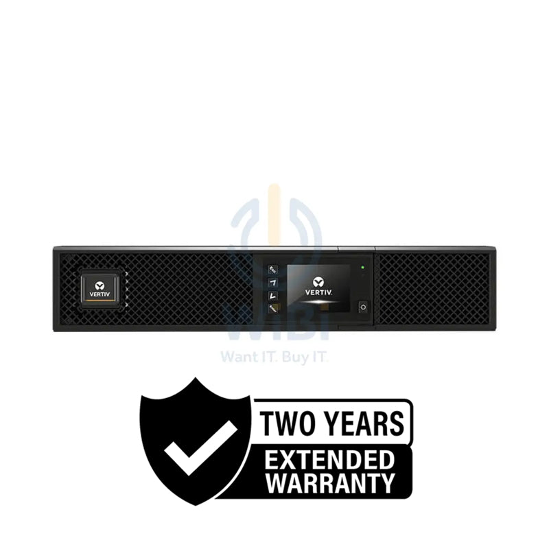 VERTIV Liebert GXT5-3000IRT2UXL - 3000Watts / 3000VA / Rack(2U) / 3 Year + 2 Year Extended Warranty - UPS