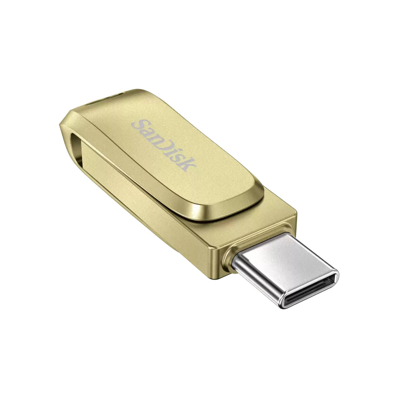 SanDisk Ultra Dual Drive Luxe - 256GB / Up to 400 MB/s / USB 3.2 Gen 1 / Type-C / Gold