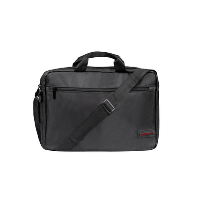 Promate Gear-MB Premium Lightweight Messenger Bag for Laptops up to 15.6” - Black
