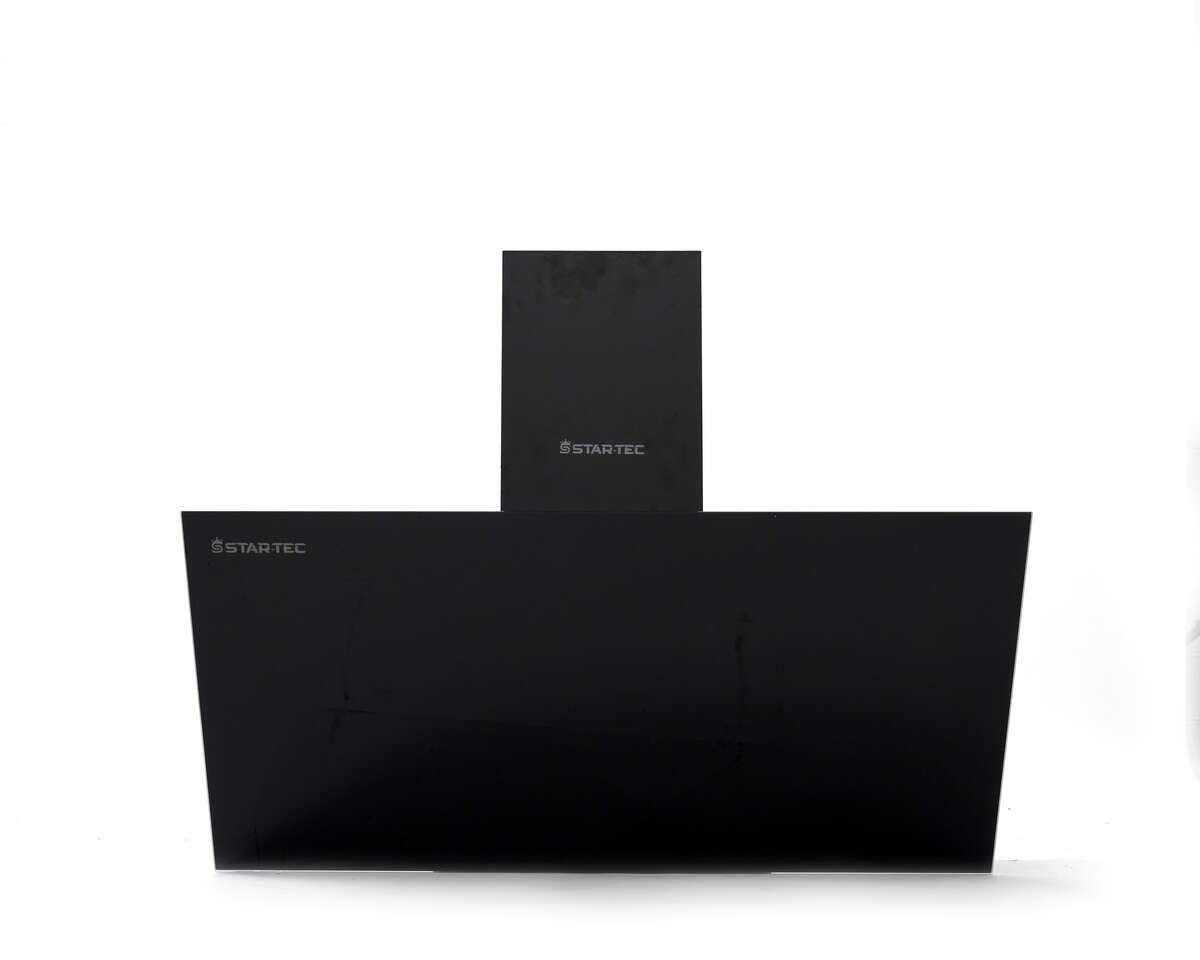 شفاط مطبخ مدمج ستارتك بعرض 90 سم، WV1190F25D2W8 - تصميم زجاج أسود