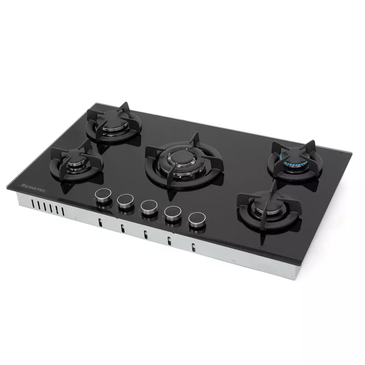 Startec Built-In Gas Hob 90cm, G5811GCPIL - Black Glass