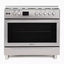 Startec Gas Cooker 5 Burners 90X60cm, TSF90 - Inox