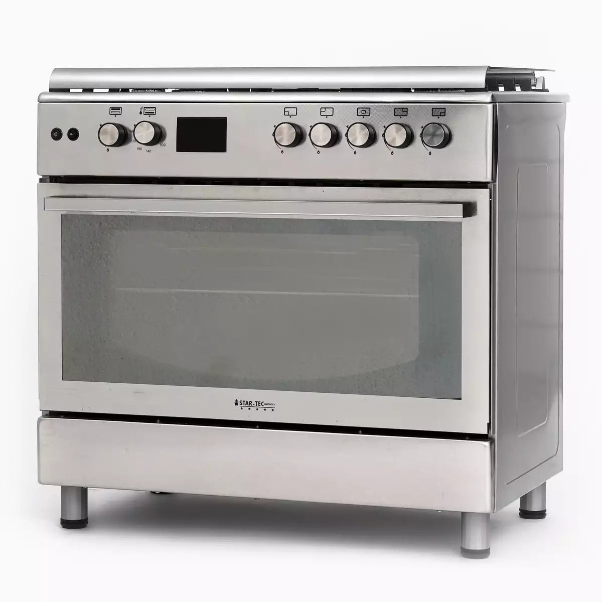 Startec Gas Cooker 5 Burners 90X60cm, TSF90 - Inox