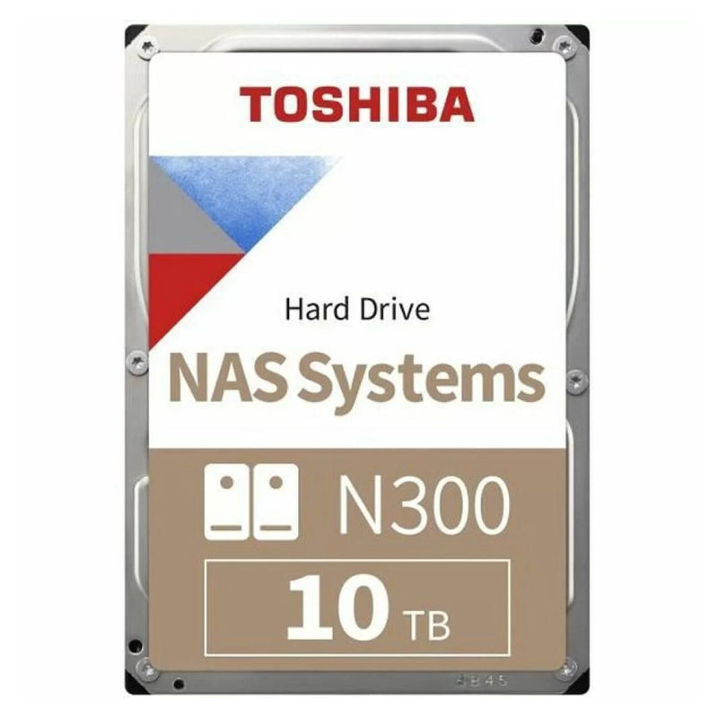 Toshiba N300 NAS Hard Drive - 10TB / 3.5-inch / SATA / 7200 RPM / 256MB Buffer