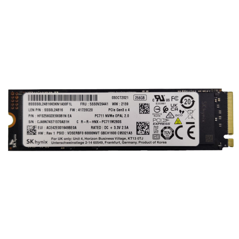 SK Hynix PC711 M.2 PCIe NVMe SSD - 256GB / M.2 2280 / PCIe 3.0 / Open - SSD (Solid State Drive)