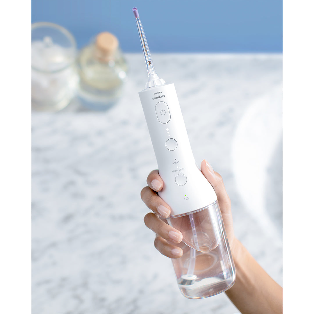Philips Sonicare Cordless Power Flosser 3000 Oral Irrigator High End - White