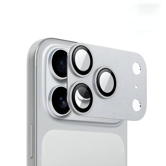 iEngage Iphone 17 Pro Titanium Alloy Frame Camera Lens - Silver