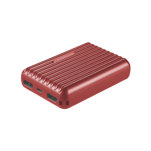 RockRose 10000mAh Portable & Compact Power Bank - Red