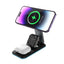 Rockrose 3-in-1 Foldable Wireless Charging Stand Compatible with MagSafe - Black