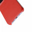 Melkco Back Snap Series Lai Chee Pattern Premium Leather Snap Cover Case - Apple iPhone 12/12 Pro / Red