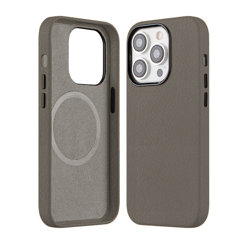 Melkco Paris Premium Leather Case - Apple iPhone 13 Pro Max / Grey