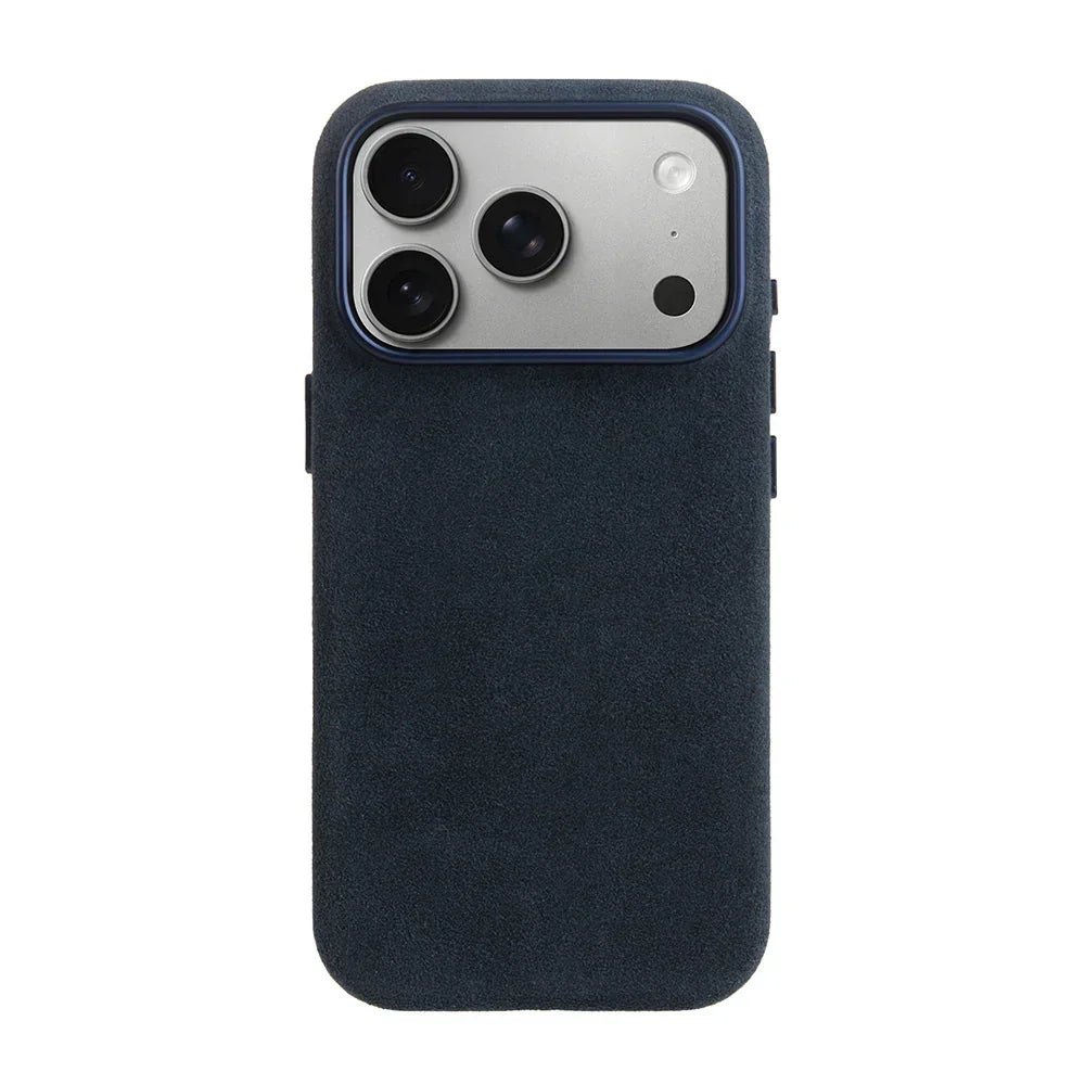 Melkco Alcantara Magsafe Case For Apple iPhone 17 Pro Max - Dark Blue