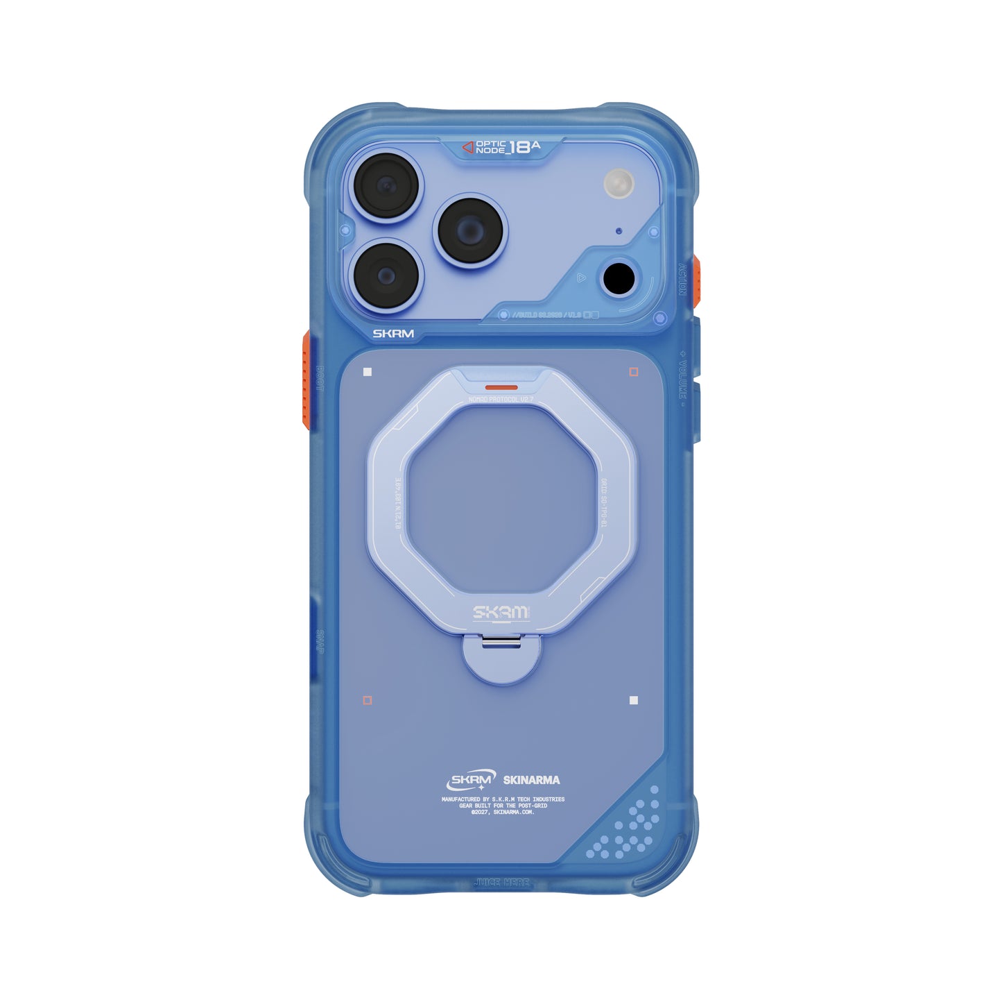 SkinArma Saturn MagSafe Case With Rotating Kick-Stand for iPhone 18 Pro Max - Blue