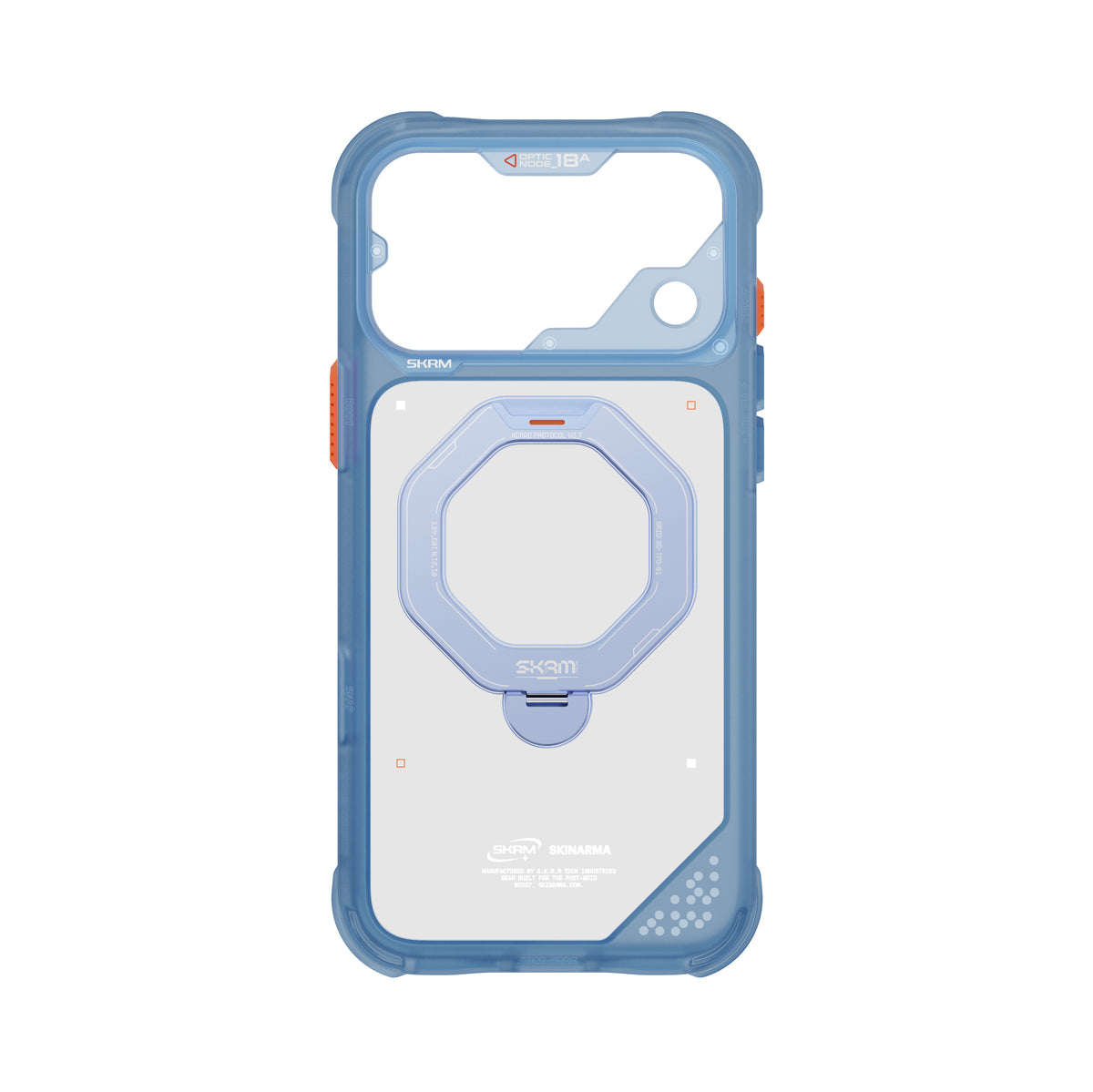 SkinArma Saturn MagSafe Case With Rotating Kick-Stand for iPhone 18 Pro - Blue
