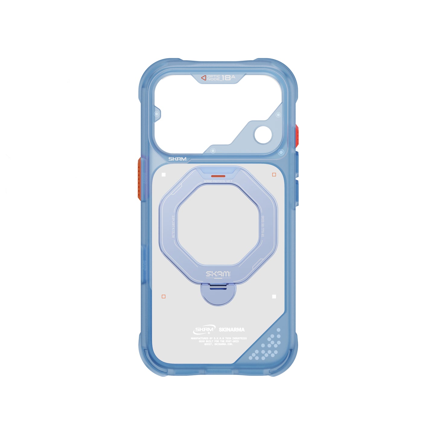 SkinArma Saturn MagSafe Case With Rotating Kick-Stand for iPhone 18 Pro - Blue