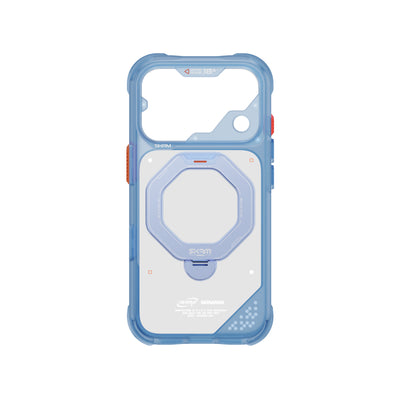 SkinArma Saturn MagSafe Case With Rotating Kick-Stand for iPhone 18 Pro - Blue