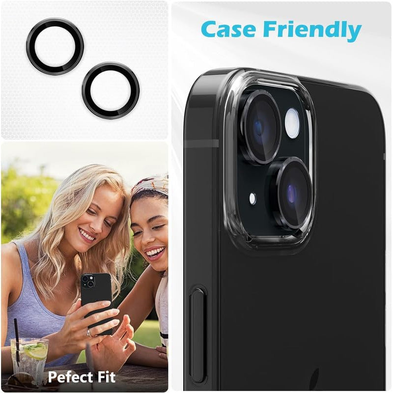 Torrii Bodyglass Camera Lens Protector - Apple iPhone 15 / Apple iPhone 15 Plus / Black