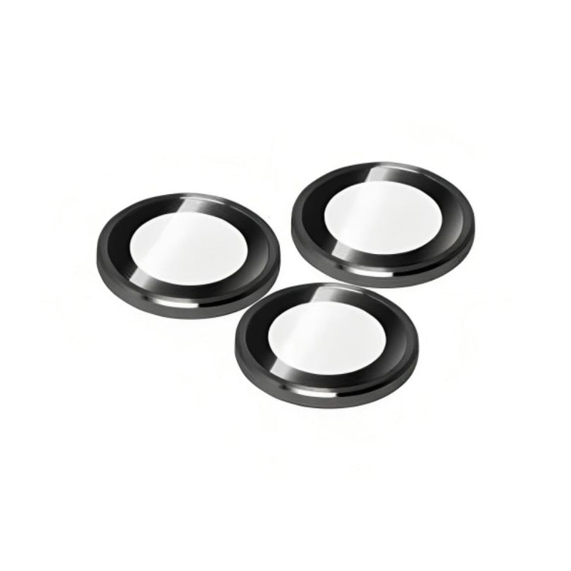 Torrii Individual Aluminium Ring Camera Lens Protector - Apple iPhone 15 Pro / Apple iPhone 15 Pro Max / Black