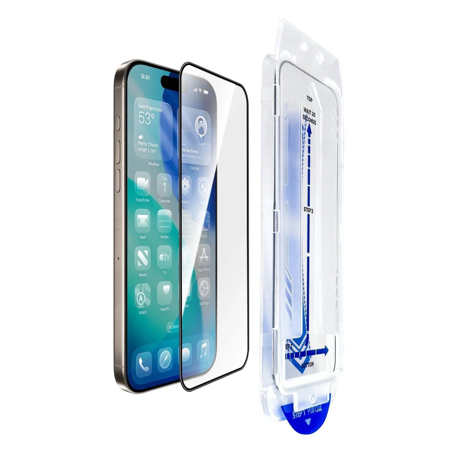 Torrii BODYGLASS شاشة لـ ابل ايفون  برو ماكس 6.9”) - تغطية كاملة