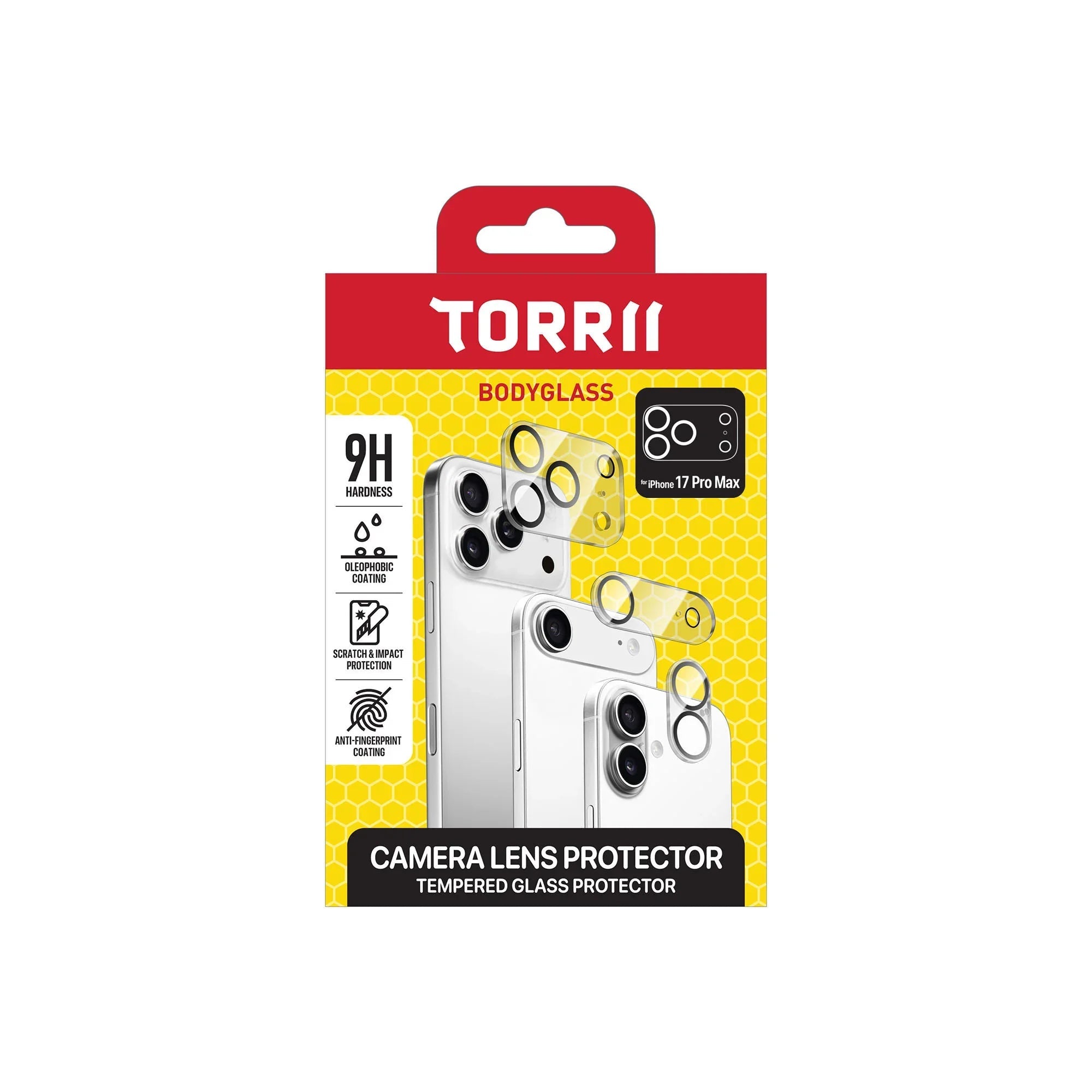 Torrii BODYGLASS Camera Lens Protector for Apple iPhone 17 Pro Max (6.9