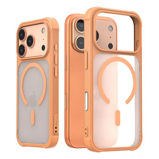Arareee Duple Magsafe Armor Slim Case For Apple iPhone 17 Pro - Orange