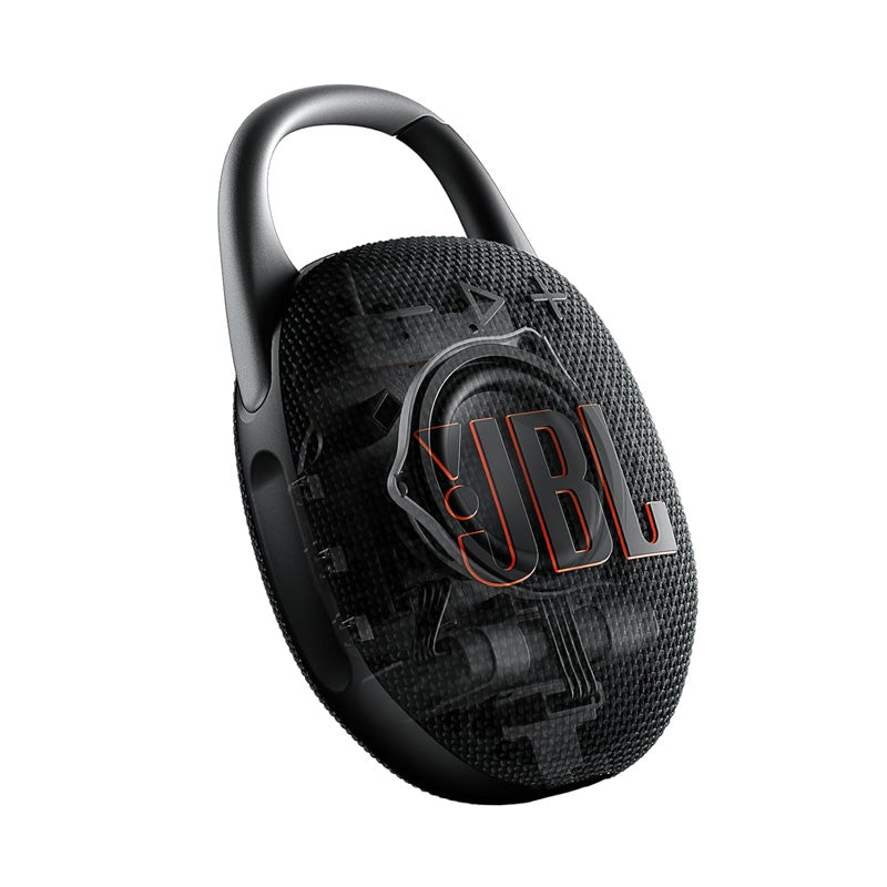 JBL Clip 5 Black Bluetooth Portable Speaker - Stereo / Wireless / Bluetooth / Type-C - Black