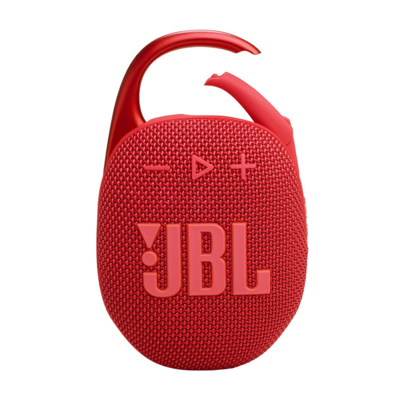 JBL Clip 5 Black Bluetooth Portable Speaker - Stereo / Wireless / Bluetooth - Red