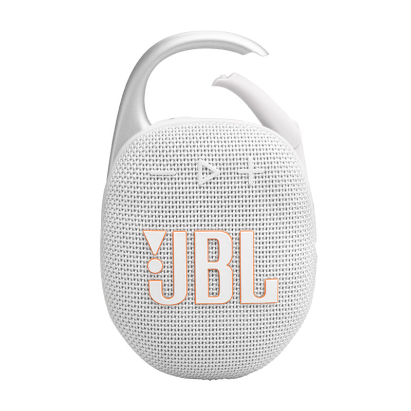 JBL Clip 5 Black Bluetooth Portable Speaker - Stereo / Wireless / Bluetooth - White