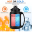 D.Kadi KD7067, Gym Outdoor Sports Vacuum Water Bottle / 1500ml - Blue