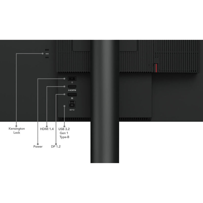 لينوفو ثينك سنتر TIO 24 الجيل 5 - 23.8 بوصة كاملة الوضوح / اللمس / 4 مللي ثانية / إتش دي إم أي/منفذ العرض/ USB3.2 / كاميرا / مكبر الصوت / ميكروفون - - شاشة