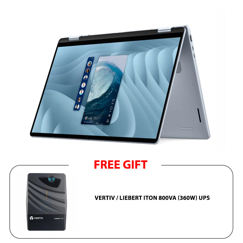 ديل  بلس DB06250 - شاشة لمس مقاس 16 بوصة بدقة FHD+ / ألترا 256V / 16 جيجابايت  1 تيرابايت  إس إس دي NVMe م.2) / ويندوز 11 هوم  ضمان سنة  لابتوب