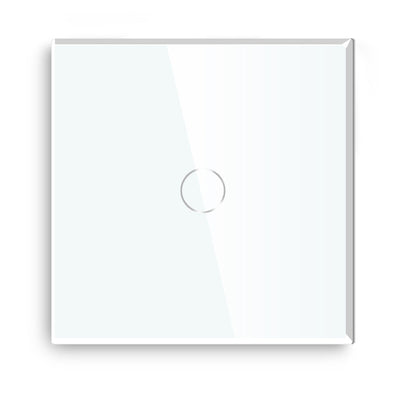 Gopeta 1-Gang Smart Wi-Fi Touch Switch with Glass Panel - White