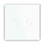 Gopeta 2-Gang Smart Wi-Fi Touch Switch with Glass Panel - White