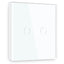 Gopeta 2-Gang Smart Wi-Fi Touch Switch with Glass Panel - White