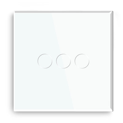 Gopeta 3-Gang Smart Wi-Fi Touch Switch with Glass Panel - White
