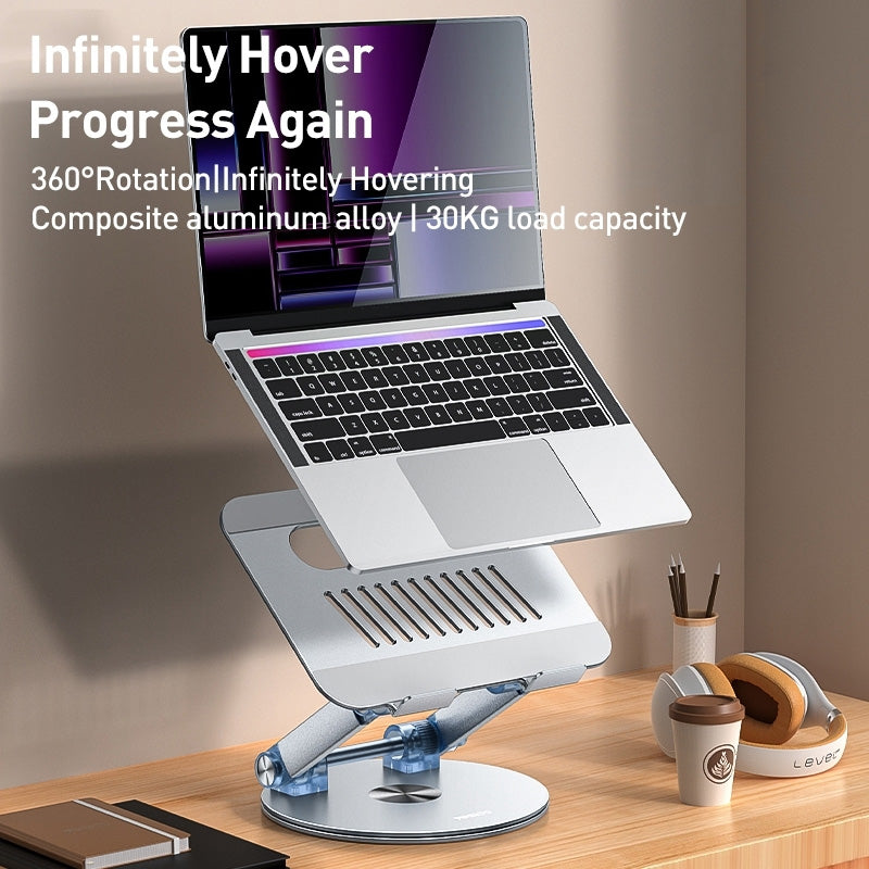 Yesido LP06 Foldable Laptop Swivel Stand - Silver