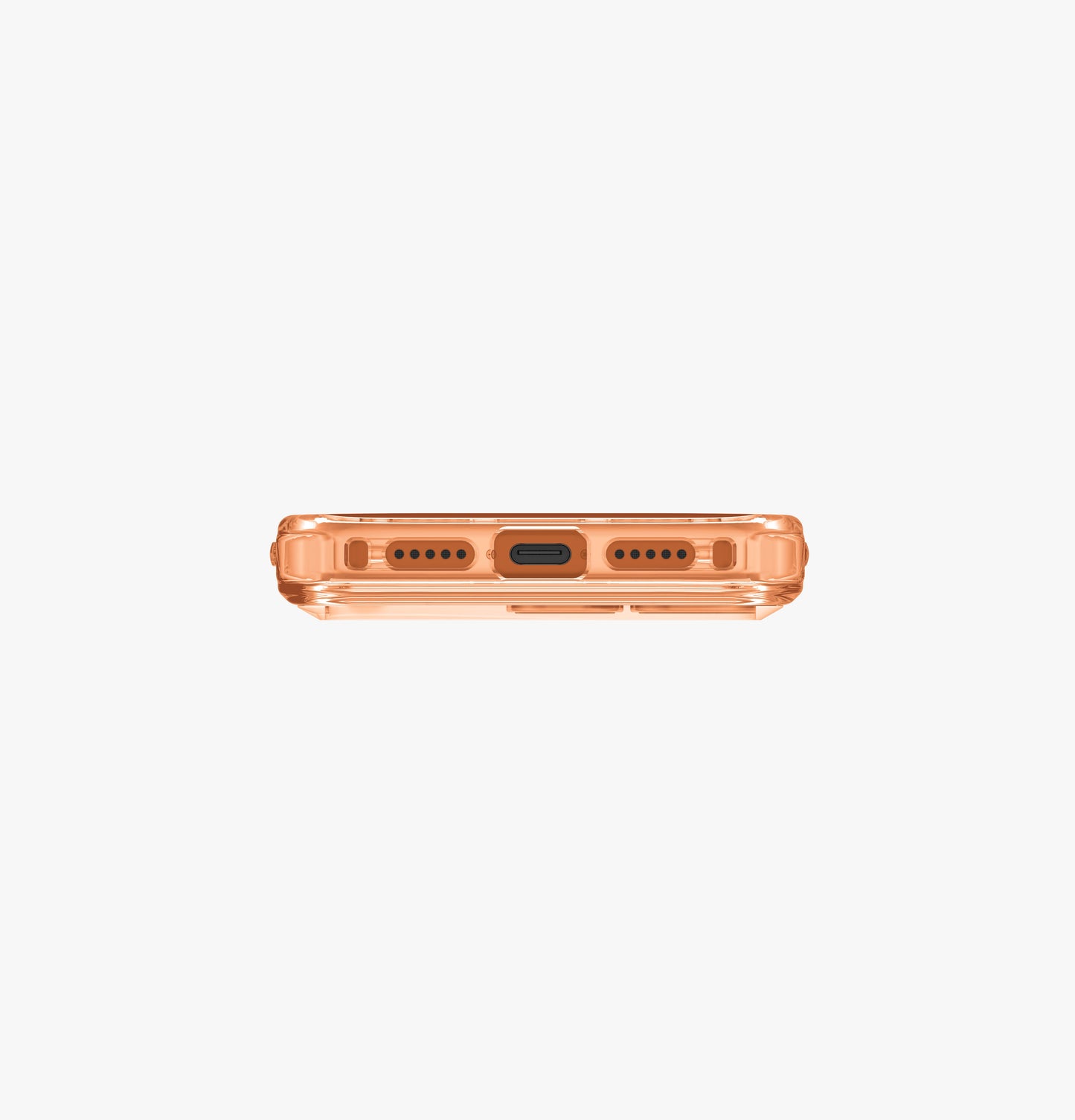 UNIQ Hybrid Magclick Charging Lpx Classic For Apple iPhone 17 Pro - Frost Clear/Volt Orange
