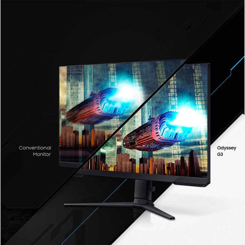 Samsung Odyssey G3 LS24AG320NMXUE Gaming Monitor - 24.0" VA FHD / 1ms / HDMI / DisplayPort / Black - Monitor