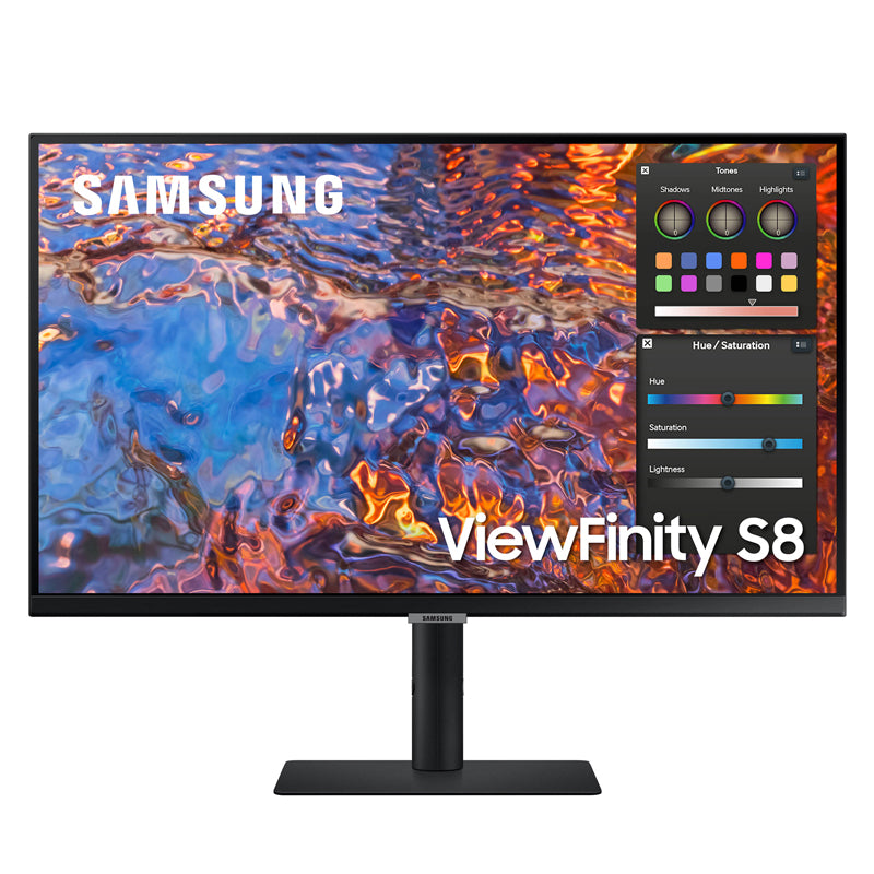 Samsung ViewFinity S8 LS32B800PXMXUE Monitor - 32.0" IPS 4K UHD / 5ms / USB / LAN / HDMI / DisplayPort / Black - Monitor