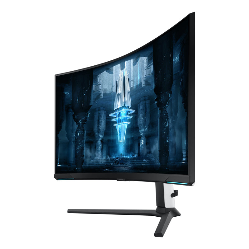 Samsung Odyssey Neo G8 LS32BG850NMXUE Curved Gaming Monitor - 32.0" VA UHD / 1ms / USB / HDMI / DisplayPort / White - Monitor