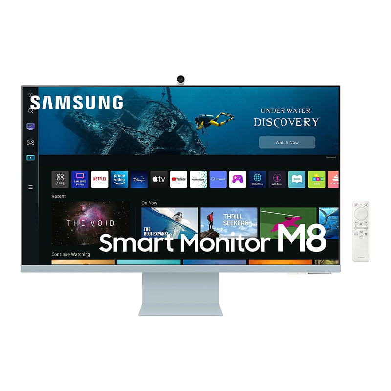 Samsung LS32BM80BUMXUE M8 Smart Monitor - 32.0" VA 4K UHD / 4ms / USB-C / Micro-HDMI / Wi-Fi / Bluetooth / Blue - Monitor
