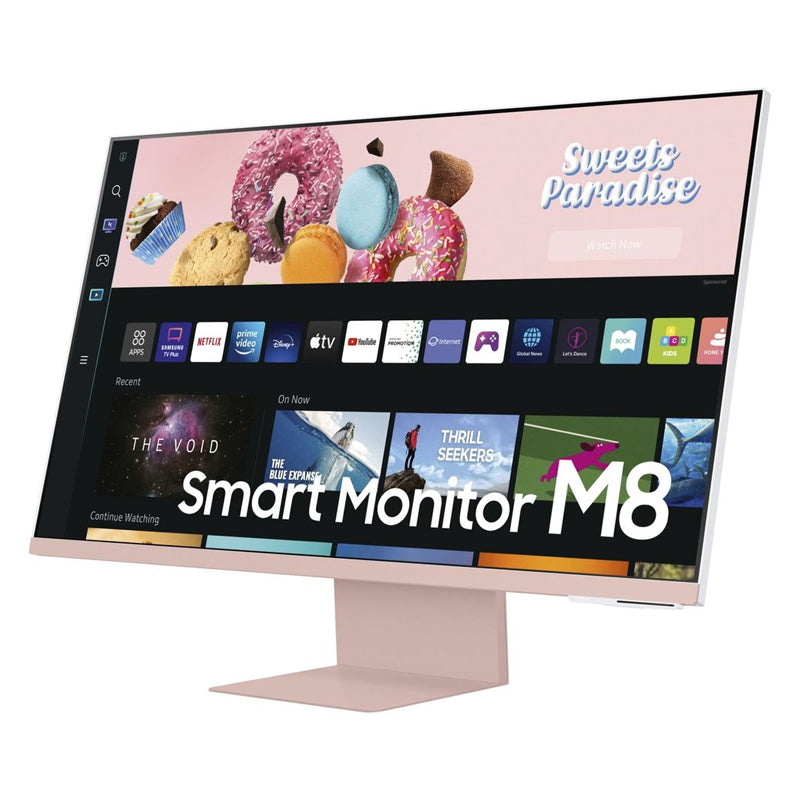 Samsung LS32BM80PUMXUE M8 Smart Monitor - 32.0" VA 4K UHD / 4ms / USB-C / Micro-HDMI / Wi-Fi / Bluetooth / Pink - Monitor