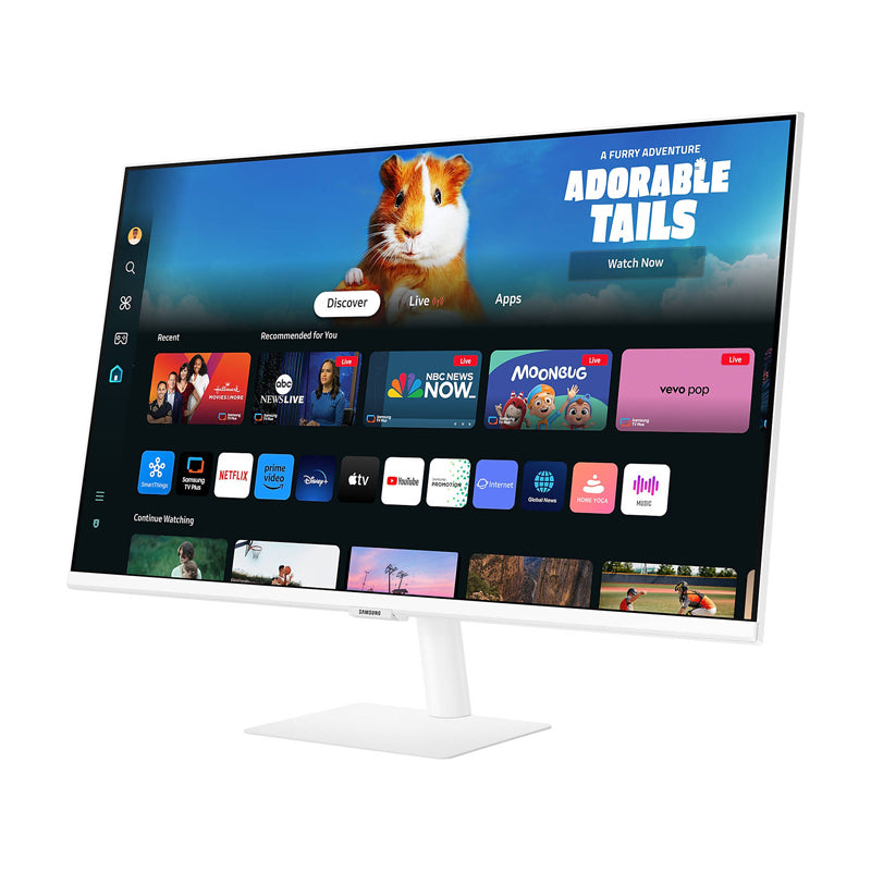 Samsung Full HD M50D LS32DM501EMXUE Gaming Monitor - 32.0" VA FullHD / 4ms / HDMI / USB / Bluetooth / WiFi / White - Monitor