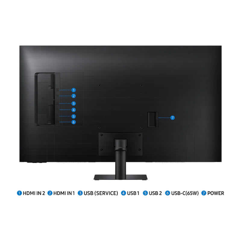 Samsung 4K UHD M70D LS32DM702UMXUE Smart Monitor - 32.0" 4K UHD / 4ms / HDMI / USB / Blutetooth v5.2 / Black - Monitor